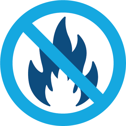 No flame-spark